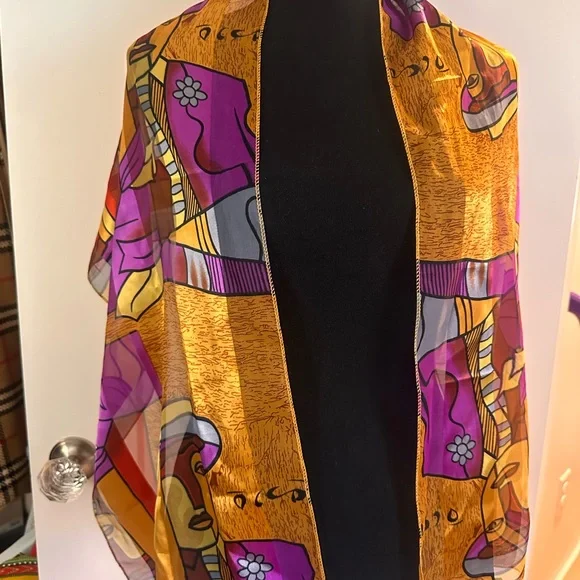 Vintage Scarf Picasso art print - Picture 3 of 10